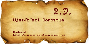 Ujszászi Dorottya névjegykártya